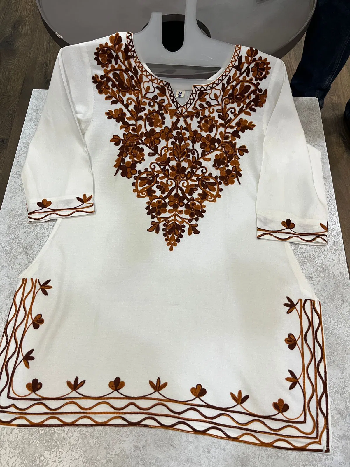 Kashmiri Tops Rayon With Thread Work Ladies Top Wholesale Shop In Surat